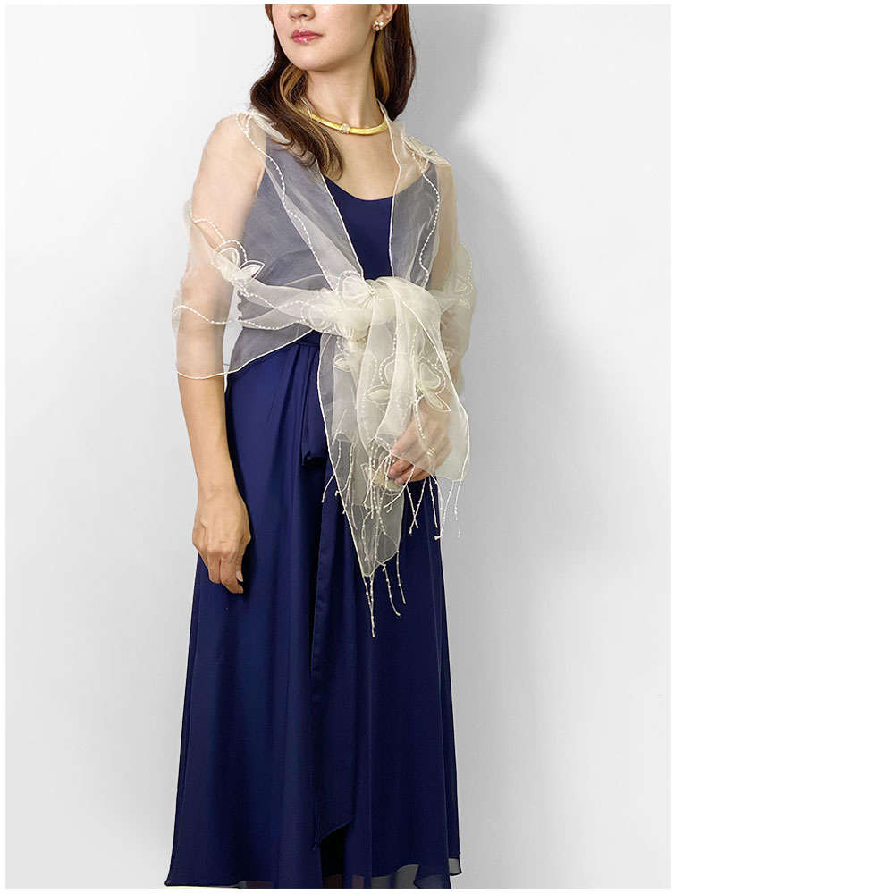 suewong パーティードレスとストールのセット 100%シルク suewong パーティードレスとストールのセット 100%シルク