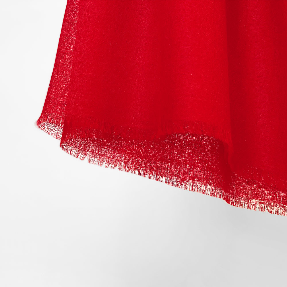 InDream パシュミナ エアリー ストール マフラー カシミヤ100% 大判 手織り レッド 赤 還暦祝い クリスマス ギフト おしゃれ 誕生日 プレゼント 40代 50代 60代 70代 80代