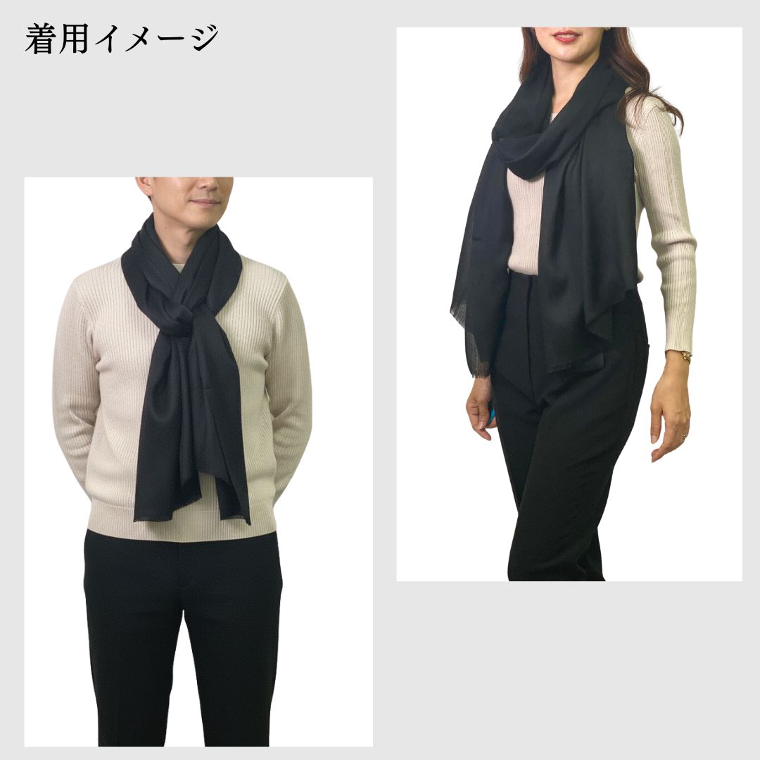 InDream ファインウールシルクストール 全15色 無地 還暦古希 冠婚葬祭 春 秋 冬 ひざ掛け 大判 マフラー クリスマス ギフト おしゃれ 誕生日 プレゼント