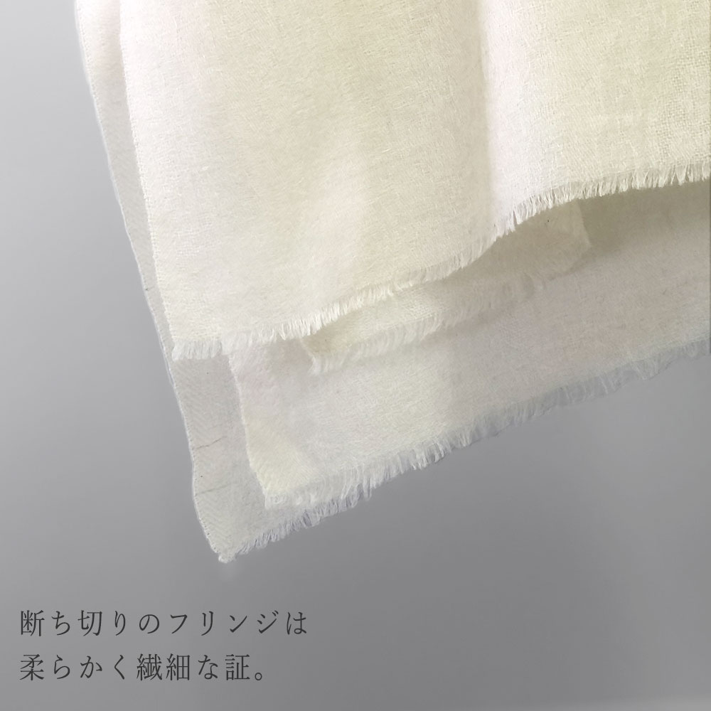 InDream パシュミナ ストール リングショール マフラ― カシミヤ100% ペイズリー地紋 ホワイト クリスマス ギフト おしゃれ 誕生日 プレゼント 40代 50代 60代 70代 80代