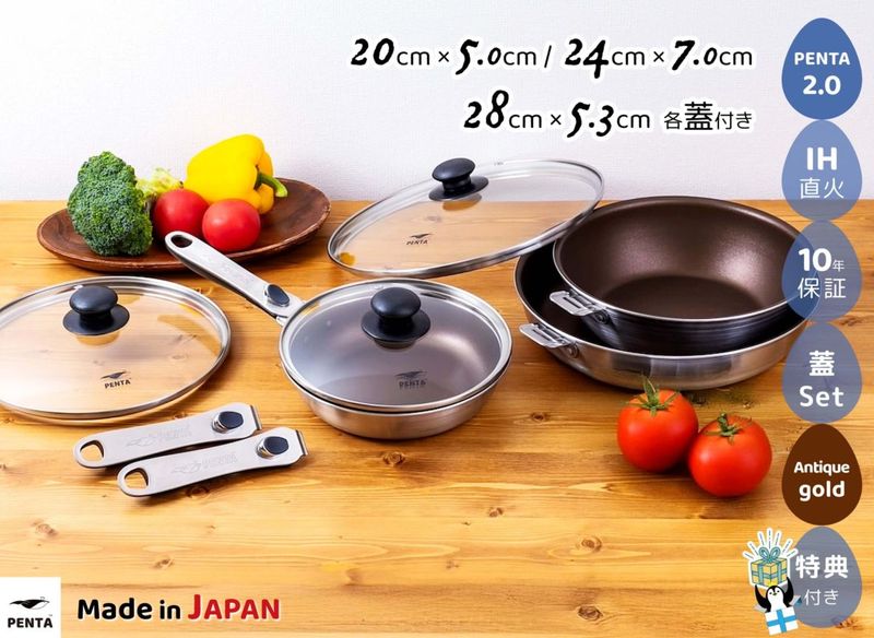 �ڥե饤�ѥ�3��9�����åȡ�20cm/24cm����/28cm �Ƴ��դ� ���ͥե饤�ѥ�PENTA2.0 ����ƥ��å�������ɡܥΥ٥�ƥ��դ�