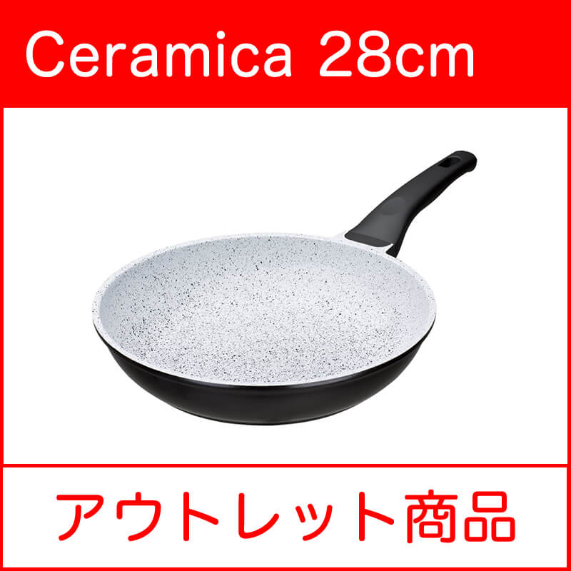 �ڥ����ȥ�å��ʡ�Ceramica Stone (����ߥ����ȡ���) ����ߥå��ե饤�ѥ� 28cm x 6.0cm��IH&ľ���ѡ�
