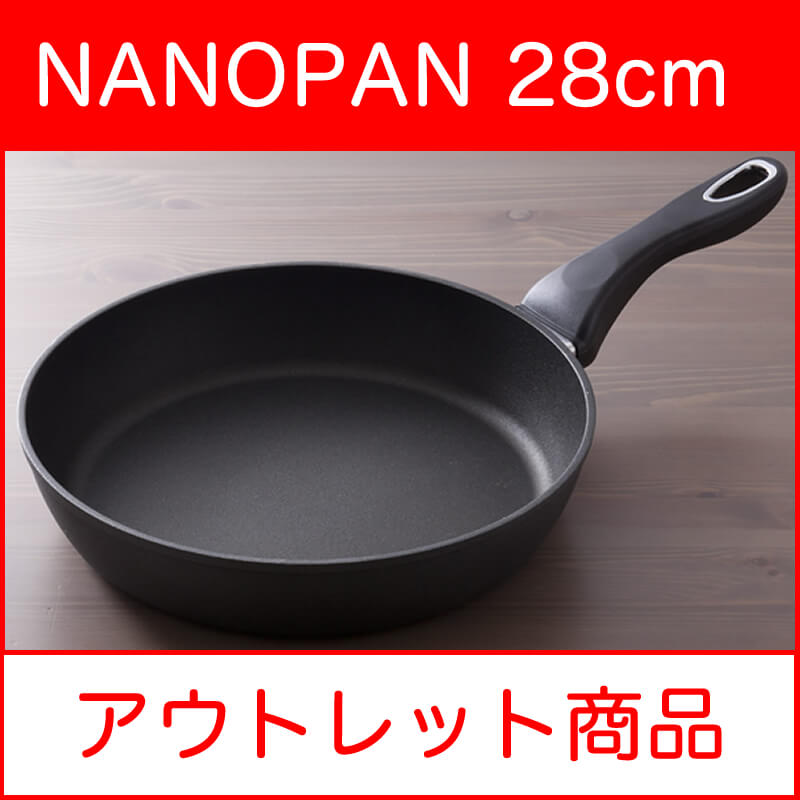 �ڥ����ȥ�å��ʡ�NANOPAN �ʥʥΥѥ�˥ե饤�ѥ� 28cm x 6.0cm��IH&ľ���ѡ�