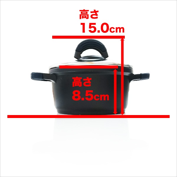 ¤ 16cm x 8.8cm IH&ľ SilcoGUSS noir (ꥳ Υ)