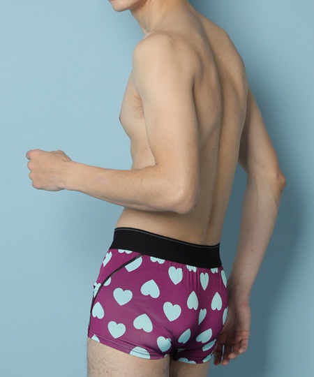 【OUTLET】IL-0290-59-S_大ﾊｰﾄ柄_PURPLE_3080円→1540円