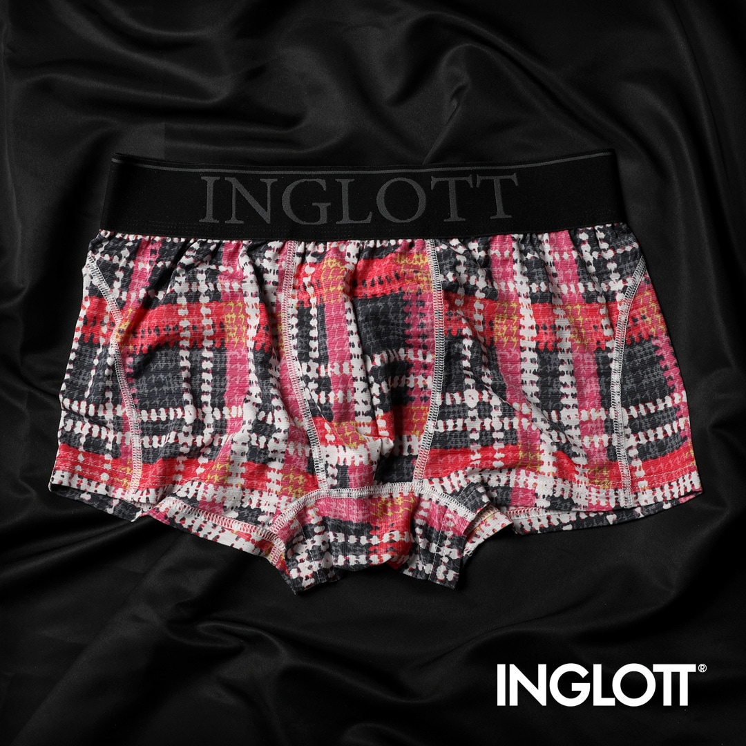 【OUTLET】IL-0334-63_チェックボクサー_PINK_3080円→1540円