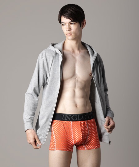 【OUTLET】IL-0343-25_ﾄﾞｯﾄBOXER_ORANGE_3080円→1540円
