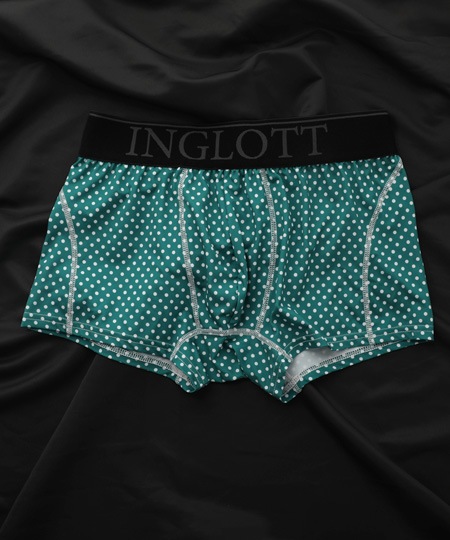 【OUTLET】IL-0343-39_ﾄﾞｯﾄBOXER_GREEN_3080円→1540円