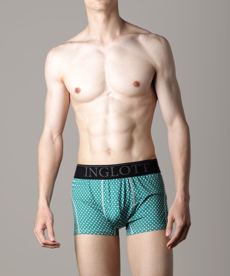 【OUTLET】IL-0343-39_ﾄﾞｯﾄBOXER_GREEN_3080円→1540円