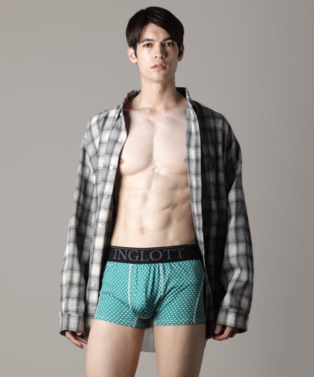 【OUTLET】IL-0343-39_ﾄﾞｯﾄBOXER_GREEN_3080円→1540円