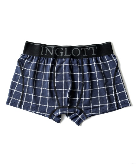 【OUTLET】IL-0280-49-S_ﾓﾉｸﾛ斜めﾁｪｯｸ柄_NAVY_3080円→1540円 【Sサイズ】