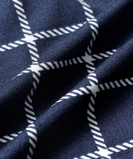 【OUTLET】IL-0280-49-S_ﾓﾉｸﾛ斜めﾁｪｯｸ柄_NAVY_3080円→1540円 【Sサイズ】