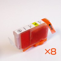 BCI-321Y イエロー8個 互換インク CANON（キヤノン）プリンター用 【永久保証】|キヤノン|互換インク