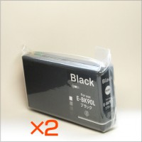 ICBK90L 2個セット 互換インク EPSON（エプソン）プリンター用 (ICBK90のインク増量タイプ) 黒/ブラック 【永久保証】 |エプソン|互換インク