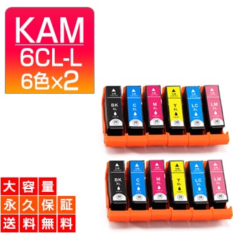 エプソン インク KAM-6CL-L (KAM 増量6色パック+メンテナンスボックス