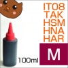 IT08MA TAK-M タケトンボ HSM-M ハサミ HNA-M ハーモニカ HAR-M ハリネズミ 詰め替えインク　エプソン用 100ml 染料 マゼンタ/Magenta|エプソン|詰め替えイン