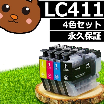 LC411-4PK LC411�ڱʵ��ݾ�/����̵����4�����å� LC411BK �ߴ����� LC411-4PK