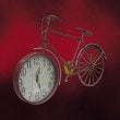 【廃番】壁掛け時計 レトロ 自転車 アンティーク風 赤 W935×H585 品番INK-1710019H|17-8アンティーク風時計|17インテリア雑貨