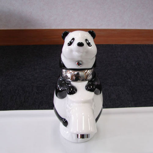 かわいいパンダの水栓金具 ｜ 混合 蛇口 洗面台用 ｜ 品番INK