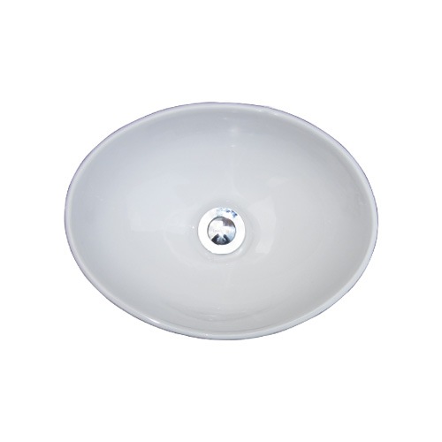 小さい洗面ボウル 陶器 シンク 手洗い鉢 オーバル 置き型 省スペース