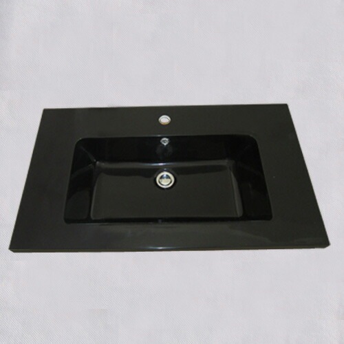 洗面ボウル 人工大理石 黒 おしゃれ 埋め込み 細かいキズあり  
