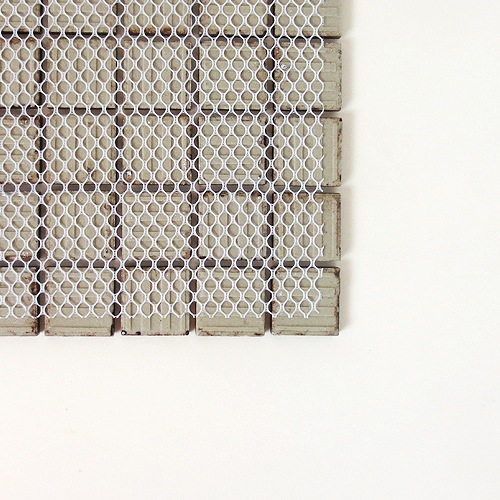 モザイクタイル DIY 陶器 25角 裏ネット張り 茶色 ブラウン 11枚