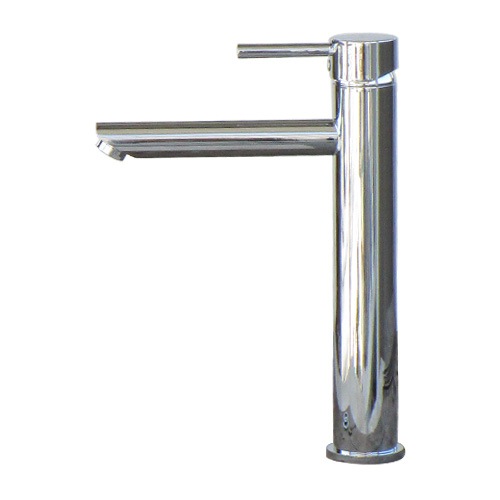 混合水栓 蛇口 カラン おしゃれ 銀 シルバー W35×D220×H310 | 品番INK