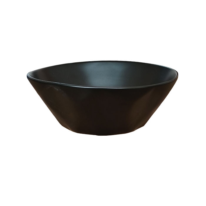 洗面ボウル 陶器 小さい 丸型 ダイヤ型 黒 ブラック 置き型(オン