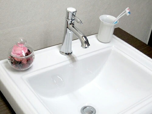 洗面ボウル おしゃれ 陶器 四角 埋め込み オーバーフロー有り