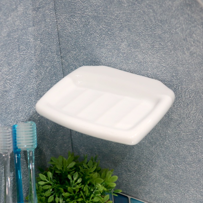 陶器ソープディッシュ（石鹸置き） INK-740BH-W | サニタリー,タオル