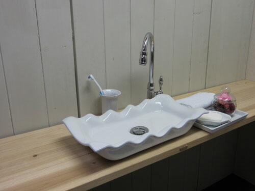 ぜいたくを軽くする\r 芸術\r 陶磁器 洗面台 復古 小さいサイズ 家計 洗面器 洗面ボウル 小さい 陶器 省スペース トイレ用 置き型 オーバーフロー