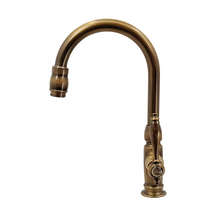 蛇口 単水栓 古銅 ブロンズ おしゃれ レバーハンドル 手洗い用 品番INK