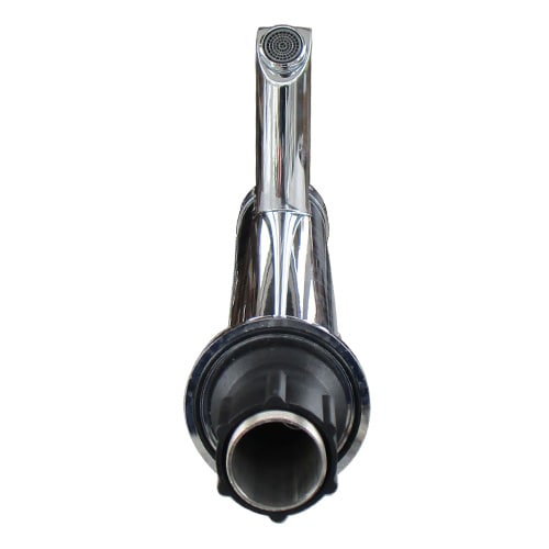 混合水栓 蛇口 カラン おしゃれ DIY リフォーム 銀 シルバー | 品番INK