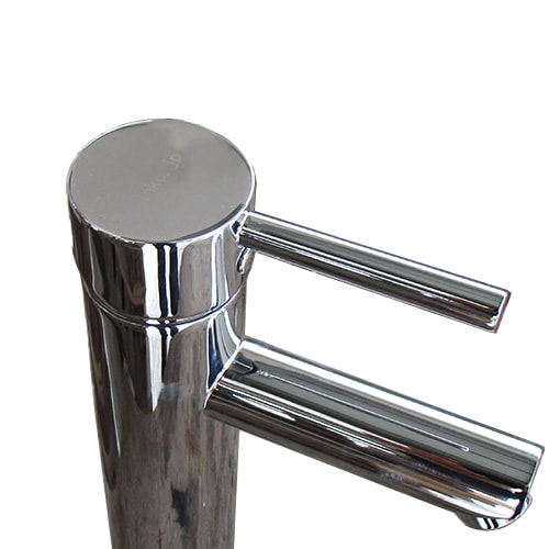 混合水栓 蛇口 カラン おしゃれ DIY リフォーム 銀 シルバー | 品番INK