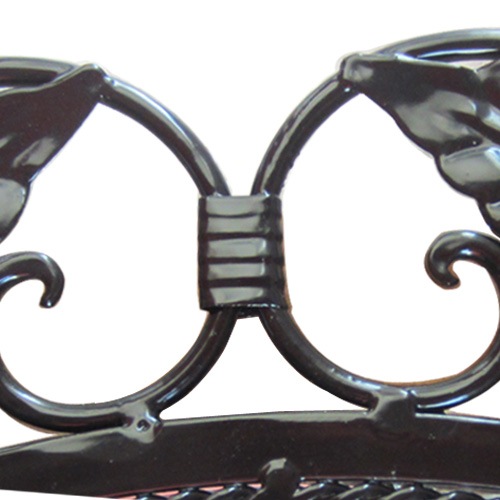 洗面鏡 おしゃれ アイアン装飾 楕円 インテリア 塗装落ちあり 幅590mm