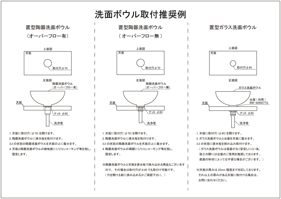 洗面ボウル 陶器 四角 ツートンカラー 黒白 オンカウンター