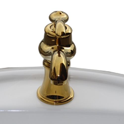 水栓（混合水栓・洗面ボウル・洗面台用蛇口）金・ゴールド INK