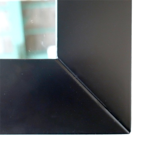 鏡 ミラー シンプル フレーム付き おしゃれ DIY 洗面所 黒 ブラック