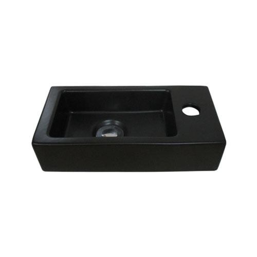 洗面ボウル+単水栓+排水栓+排水トラップ 手洗い鉢 四角 置き型 陶器