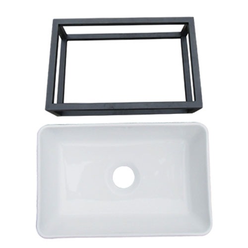 洗面台 お得 壁付け アイアン 陶器 おしゃれ W360×D230×H240