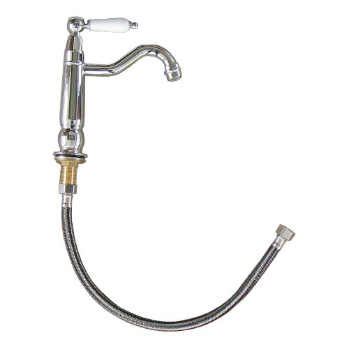 単水栓 蛇口 カラン 銀 シルバー W50×D180×H195 | 品番INK-0302072HT