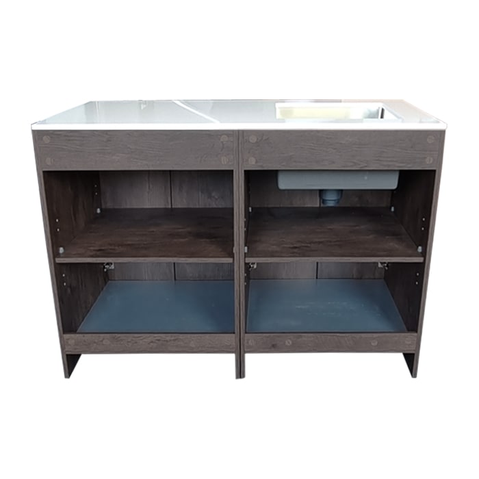 キッチン 洗面化粧台 組み立て式 おしゃれ 人工大理石 ステンレス