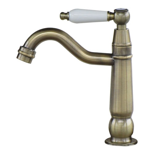 蛇口。カラン。 単水栓 蛇口 カラン 古金 W50×D180×H195 | 品番INK-0302075HT | 洗面水