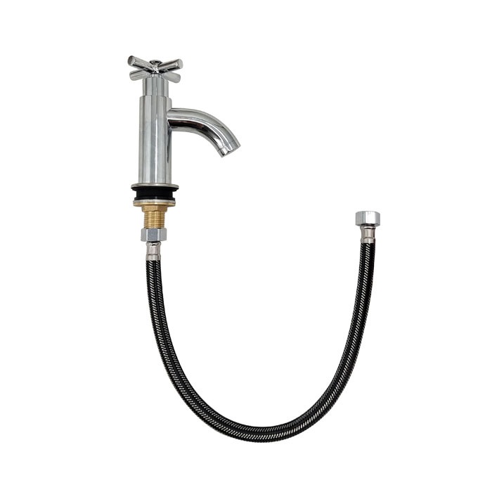 蛇口 単水栓 カラン クロスハンドル 手洗器 洗面 省スペース おしゃれ