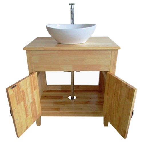 化粧台 木製 洗面台セット カントリー調 木製 ナチュラル INK-0501028Hset 【E