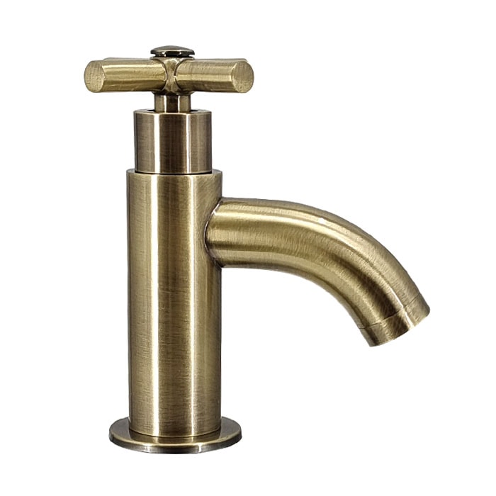 蛇口 単水栓 カラン クロスハンドル 手洗器 洗面 省スペース おしゃれ