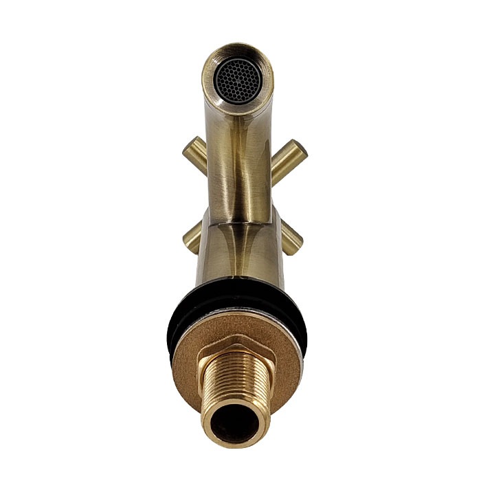 蛇口 単水栓 カラン クロスハンドル 手洗器 洗面 省スペース おしゃれ