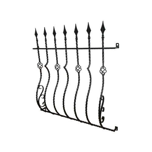 面格子 窓格子 アイアン ロートアイアン プロヴァンス風 アンティーク