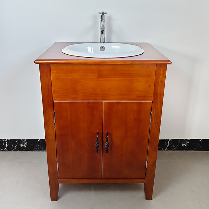 Eセット31】洗面化粧台セット（洗面台・化粧台・木製・カントリー調