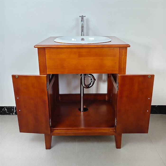 Eセット31】洗面化粧台セット（洗面台・化粧台・木製・カントリー調